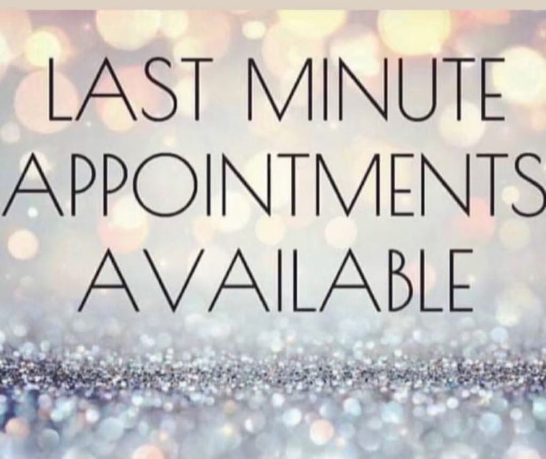 Last minute openings available for this Saturday! Offering a FREE